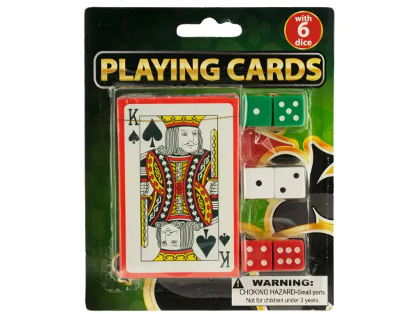 Bulk Buys GO010 — Deluxe Casino Playing Cards and Dice Set