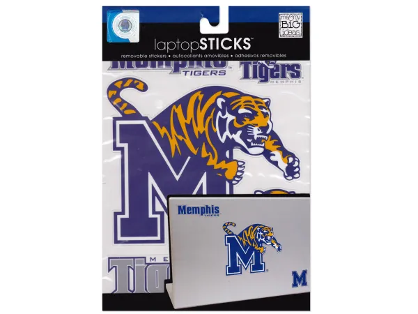 Bulk Buys GM914 — Memphis Tigers Removable Laptop Stickers - Perfect for Fans