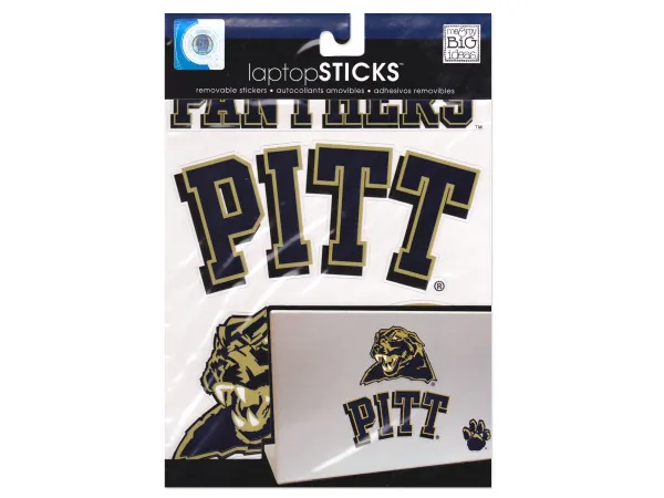 bulk buys GM938 - Pittsburgh Panthers Removable Laptop Stickers - Set of 6