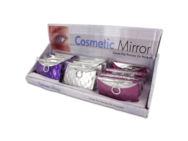 Bulk Buys HB227 — Purse Design Cosmetic Mirror Display