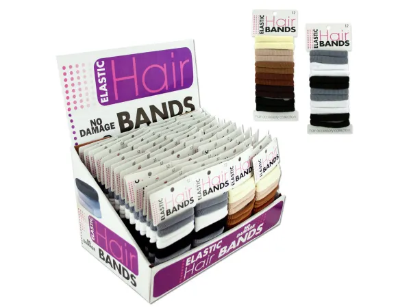Bulk Buys HB517 — Gradient Elastic Hair Bands Countertop Display Set