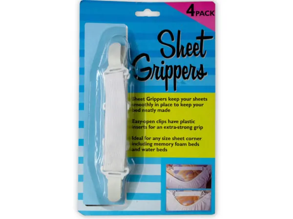Bulk Buys HD014 — Adjustable Sheet Grippers Set for All Sizes