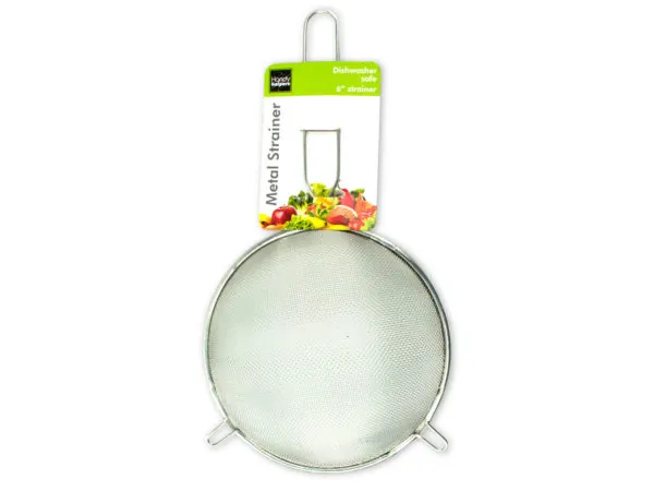 Bulk Buys HF027 — Versatile 6-Inch Metal Kitchen Strainer