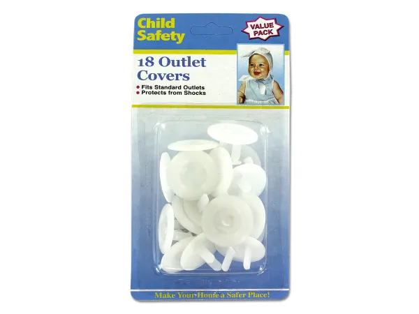 bulk buys HH051 - 18-Piece Child Safety Outlet Plug Covers for Home Safety