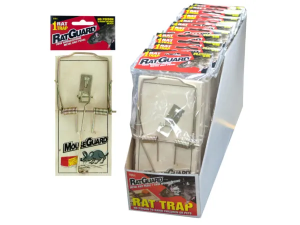 Bulk Buys HH211 — RatGuard Wooden Rat Trap - 12 Piece Countertop Display