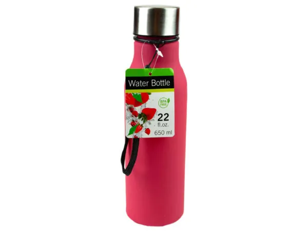 Bulk Buys HH293 — 22 oz. Solid Color Water Bottle