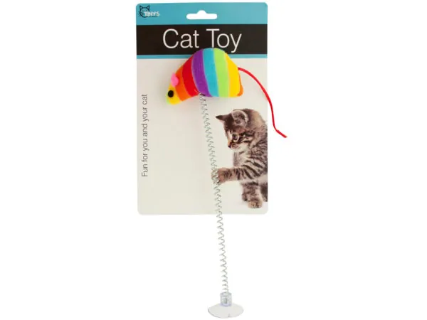 tiny's HH317 — Interactive Plush Mouse Toy for Cats with Suction Cup