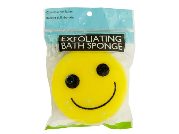 Bulk Buys HH368 — Fun Emoticon Bath Sponge for Kids