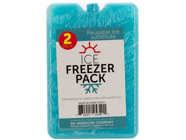 Bulk Buys HH371 — Portable Reusable Freezer Packs for Coolers and Lunch Bags