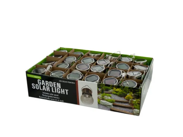 garden depot HH513 — Charming Solar-Powered Crackle Glass Garden Lights Display