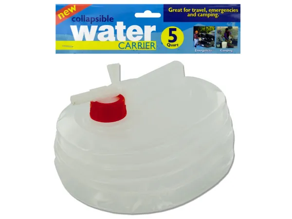 Bulk Buys HL181 — Compact 5 Quart Collapsible Water Carrier for Travel