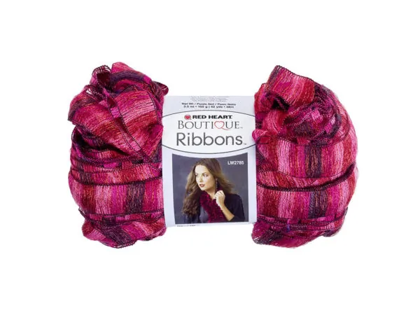 bulk buys HI110 - Metallic Pink & Red Ribbons Yarn for Crafting