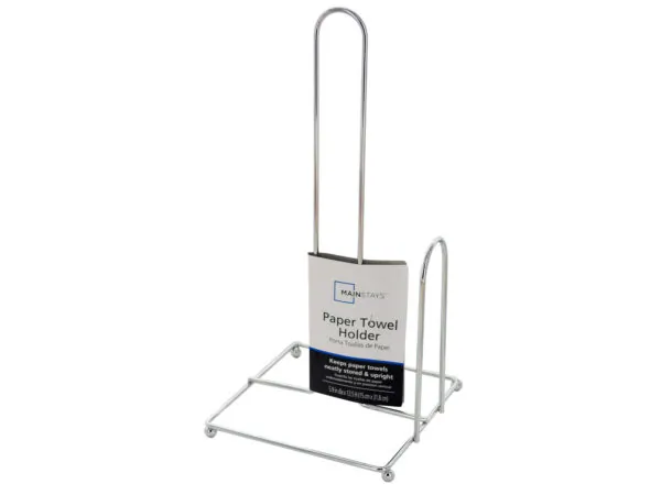 bulk buys HL300 - Stylish Chrome Paper Towel Holder with Square Base