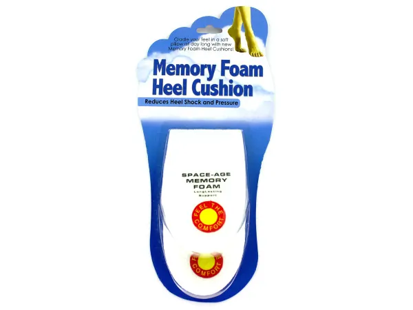 Bulk Buys HR110 — Comfort Memory Foam Heel Cushions for Shock Absorption