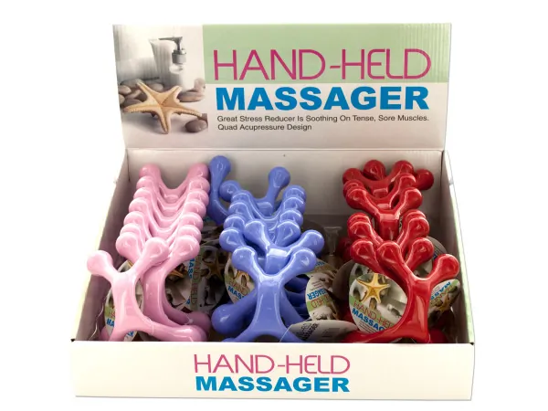Bulk Buys HR217 — Compact Handheld Massager with Quad Acupressure Design