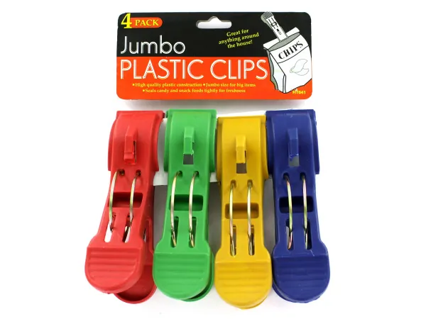 Bulk Buys HT641 — Jumbo Plastic Clips