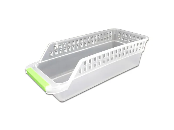 Bulk Buys HT650 — Modern Slim Storage Basket with Color Strips
