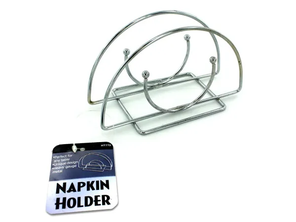bulk buys HT772 - Wire Chrome Napkin Holder