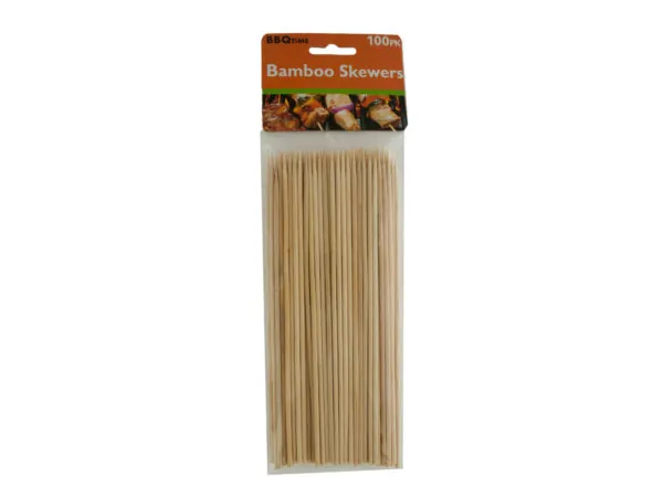 bar b q time HW004 — Premium 8-Inch Bamboo Skewers for Grilling and Barbecuing