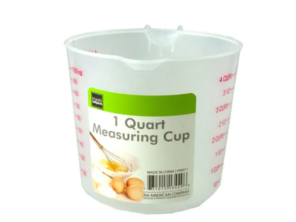 storage essentials HW011 — Durable One Quart Measuring Cup for Kitchen Use