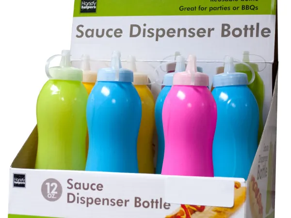 Bulk Buys HW744 — Assorted Sauce Squeeze Bottles for Retail Display