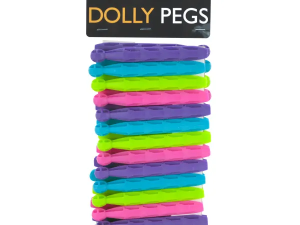 bulk buys HW839 - Dolly Peg Clothespins Set