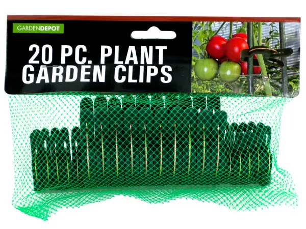 garden depot HW847 — 20-Piece Durable Garden Plant Clips Set with Metal Springs