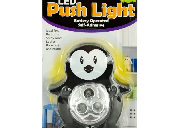 bulk buys HW936 - Cute Animal LED Push Lights for Kids Rooms