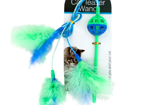 tiny's HX181 — Interactive Feather Cat Teaser Wand