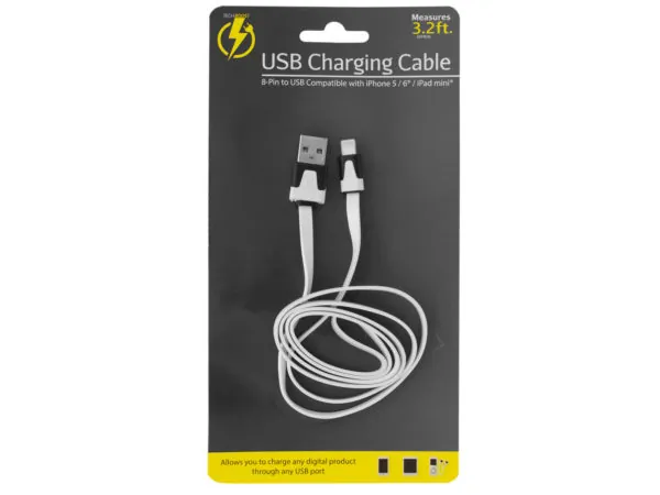 Bulk Buys HX192 — 3.2' Lightning USB Charge & Sync Cable for iPhone & iPad