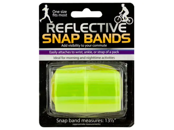 Bulk Buys HX313 — Reflective Snap Bands Set