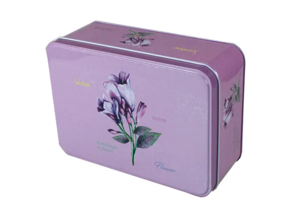 Bulk Buys KA555 — Colorful Tin Square Canisters Set of Three