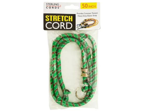 STERLING MA023 — Durable 50" Elastic Stretch Cord with Coated Hooks