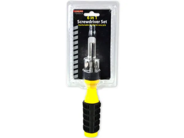 STERLING MA036 — Compact 6-In-1 Multi-Tip Screwdriver Set