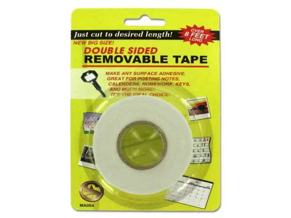Bulk Buys MA054 — Removable Double Sided Adhesive Tape for Photos & Decor