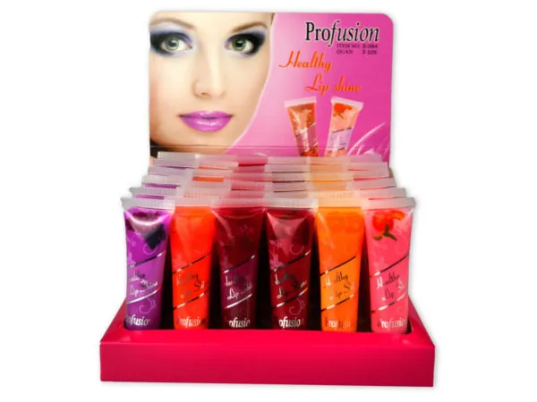 Bulk Buys MK120 — Profusion Glossy Lip Shine - Flavorful 6-Pack Display