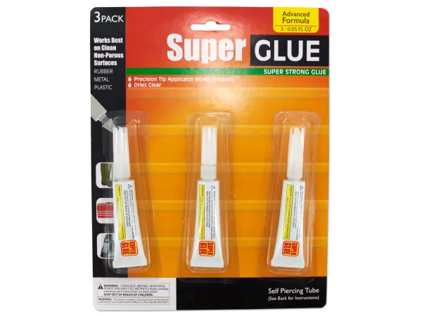 Bulk Buys MP054 — Precision Super Glue Trio for All Materials