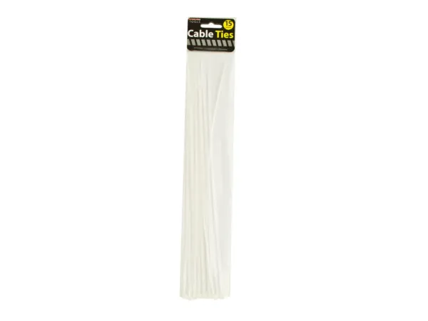 STERLING MT122 — Adjustable Nylon Cable Ties Set - 15 Pack - 14 inches