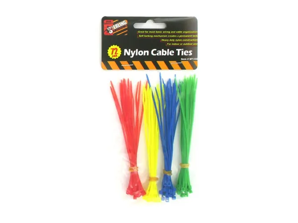 STERLING MT230 — Heavy Duty Nylon Cable Ties - 72 Piece Set
