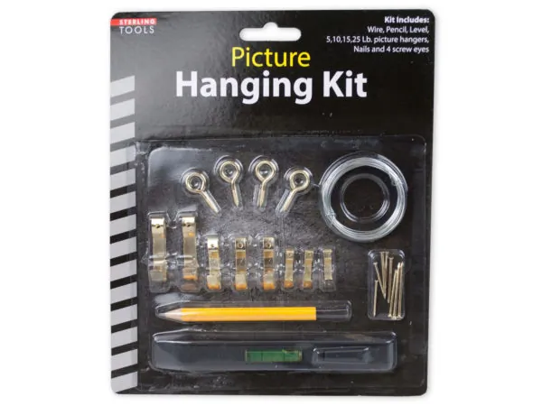 STERLING MT329 — Complete Picture Hanging Kit with Level and Accessories