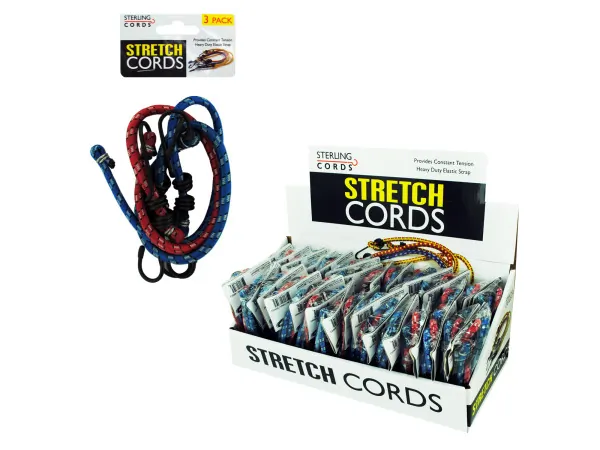 STERLING MR093 — Heavy-Duty Stretch Cords Display Kit - 18" Length