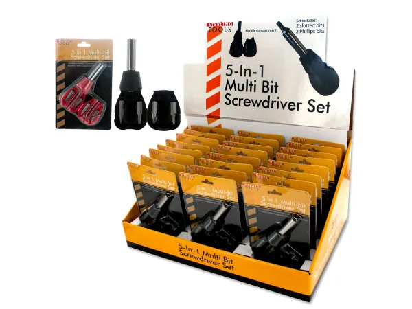 STERLING MR120 — Compact 5-in-1 Mini Screwdriver Set with Display