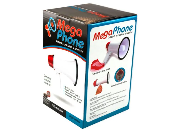 Bulk Buys OA315 — Compact Megaphone with Siren