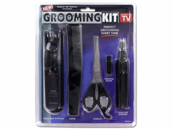 bulk buys OA868 - Premium Mens Grooming Kit with Hair & Nose Trimmers