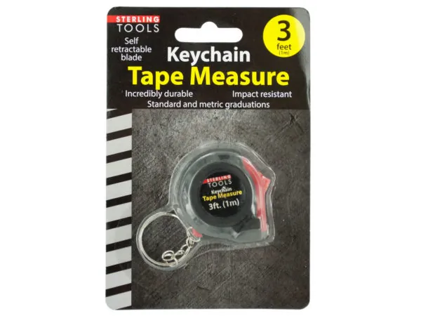 Bulk Buys MT521 — Mini Tape Measure Key Chain