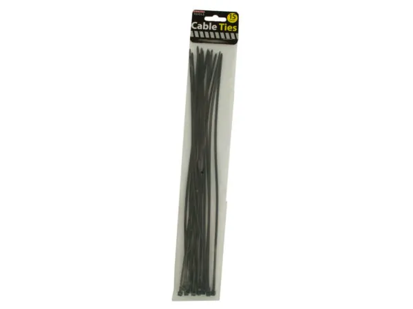 Bulk Buys MT757 — Black Nylon Cable Ties