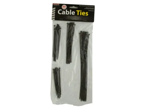 Bulk Buys MT758 — Black Multipurpose Cable Ties
