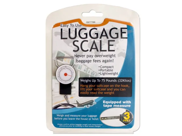 Bulk Buys OB605 — Luggage Scale with Tape Measure