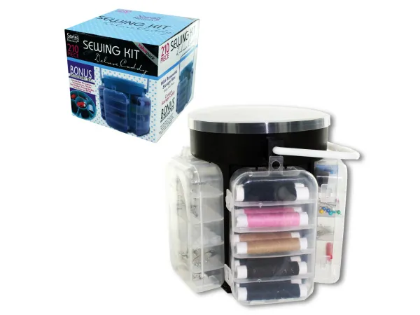 Bulk Buys OB750 — Comprehensive Sewing Kit with Portable Storage Caddy