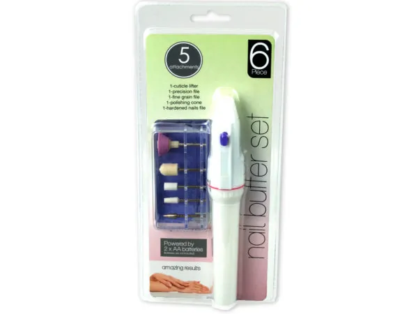 Bulk Buys OB929 — Battery Operated Nail Buffer Set